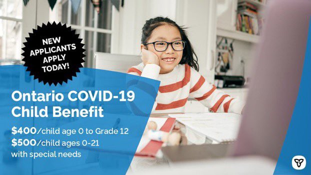 One million payments and counting...

Starting today, new applicants for the Ontario #COVID19 Child Benefit can apply for financial relief before May 17.

Visit: Ontario.ca/covidchildbene…