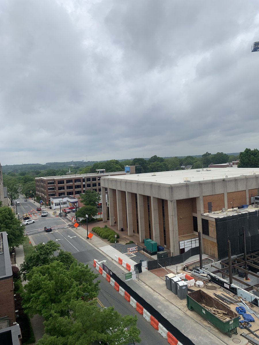 cesilds's tweet photo. Here's another perspective on the Courthouse Addition...from the top of the Jail! Of course, right after these pictures were taken it started raining! ☔️ https://t.co/Ik0kApTCEr