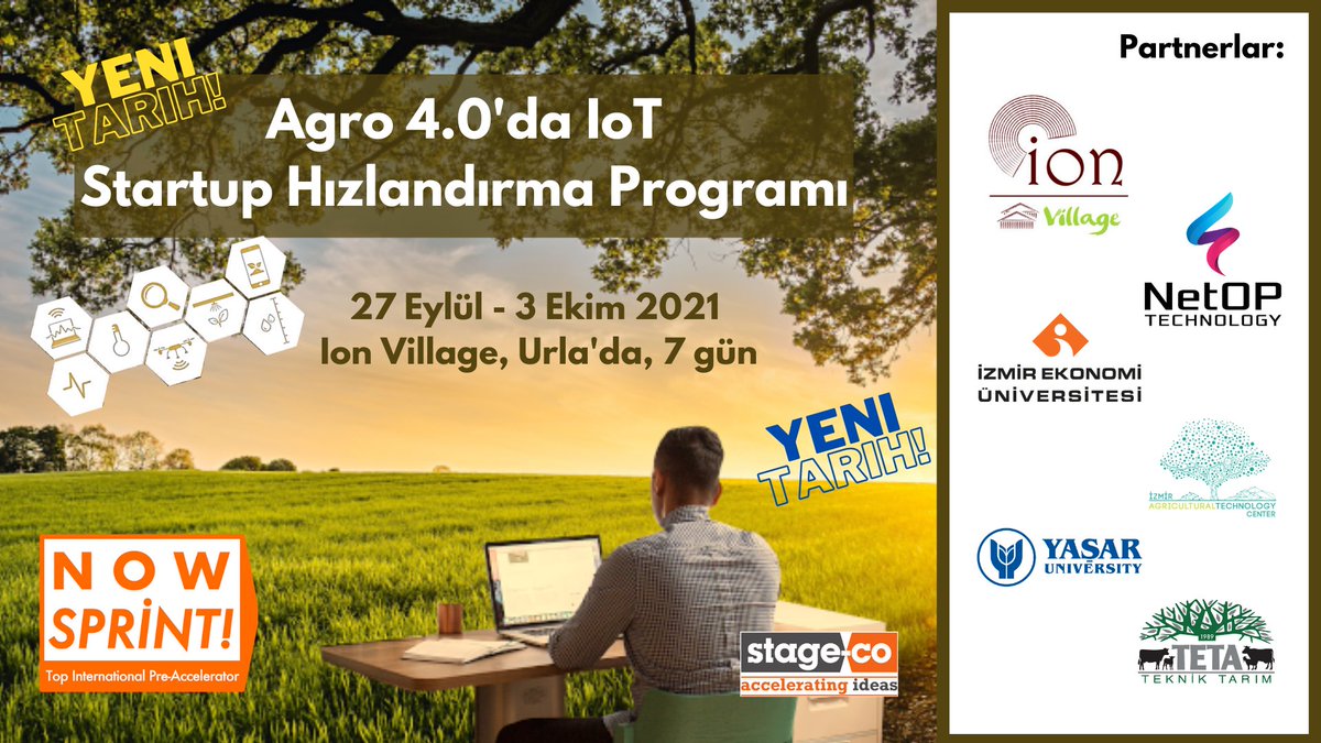 Due to the Covid-19 pandemic, we decided to postpone the date as we want to do this program in person.
Covid-19 salgını nedeniyle ve bu programı yüzyüze yapmak istediğimiz için tarihi erteleme kararı aldık.

Applications stay open - Başvurular açık:
nowsprintaccelerator.com