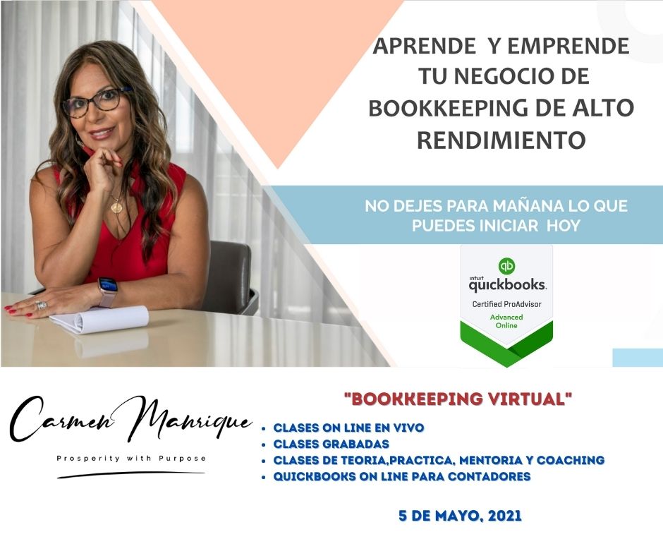 quickbookinspa's tweet photo. APRENDE Y EMPRENDE | 5 de MAYO DE 2021 - Inicia tu negocio de bookkeeping de alto rendimiento. Ahora tienes una excelente oportunidad especial para quienes desean iniciar sus proyectos de contabilidad y administración en tu idioma. ¡Conoce más aquí! https://t.co/v4Iseq19Pd https://t.co/FVyjuZN9I6