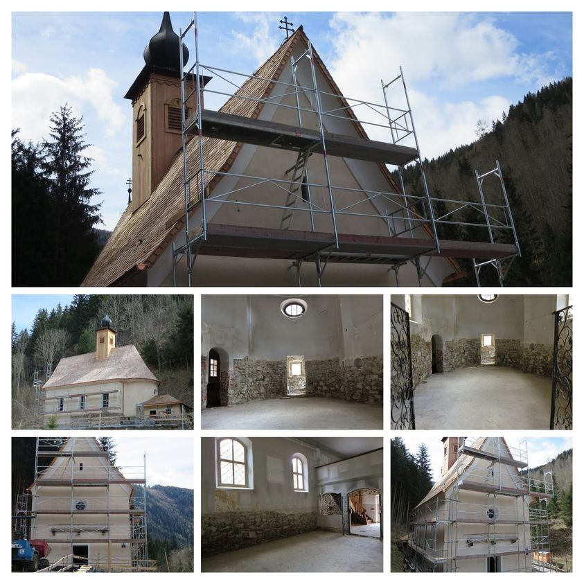 Unser Herr Pfarrer hat mir vielversprechende Eindrücke von der Renovierung von Maria Hollenstein übermittelt. #ramingstein