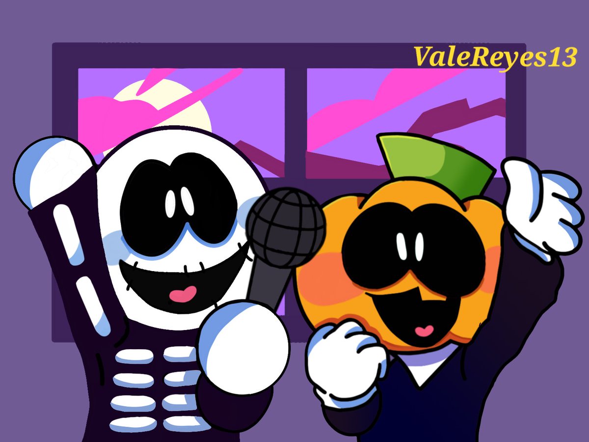 Valereyes13 Skid And Pump Fanart Fridaynightfunkin Fnf Skidandpump Spookymonth Skid Pump Skidandpump