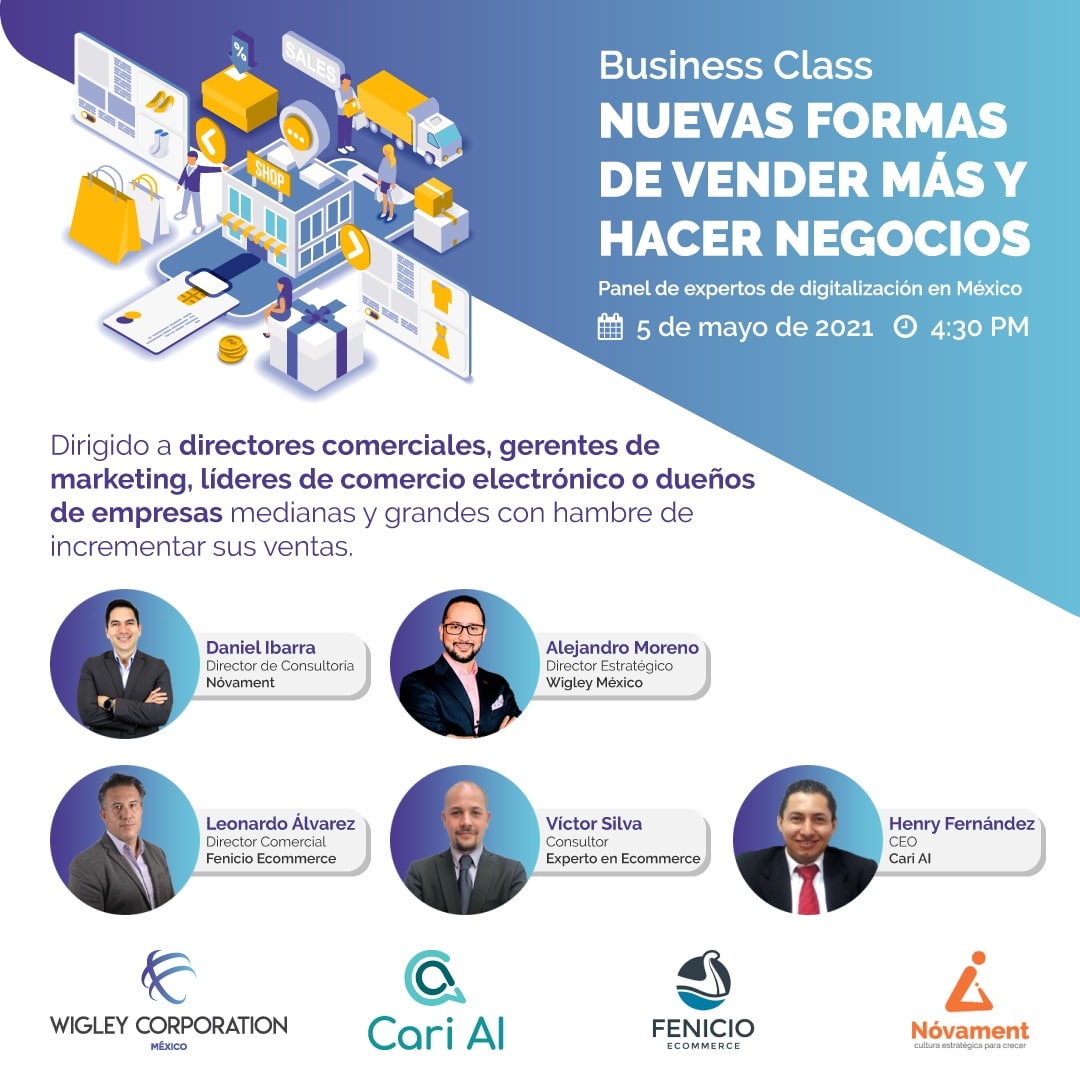 Recuerda que este miércoles nuestro CEO Henry Fernández participará como panelista en la #businessclass "Nuevas formas de vender más y hacer negocios", donde podrás aprender como incrementar los resultados de ventas en tu empresa.
Link de inscripción: bit.ly/3sRotJf
