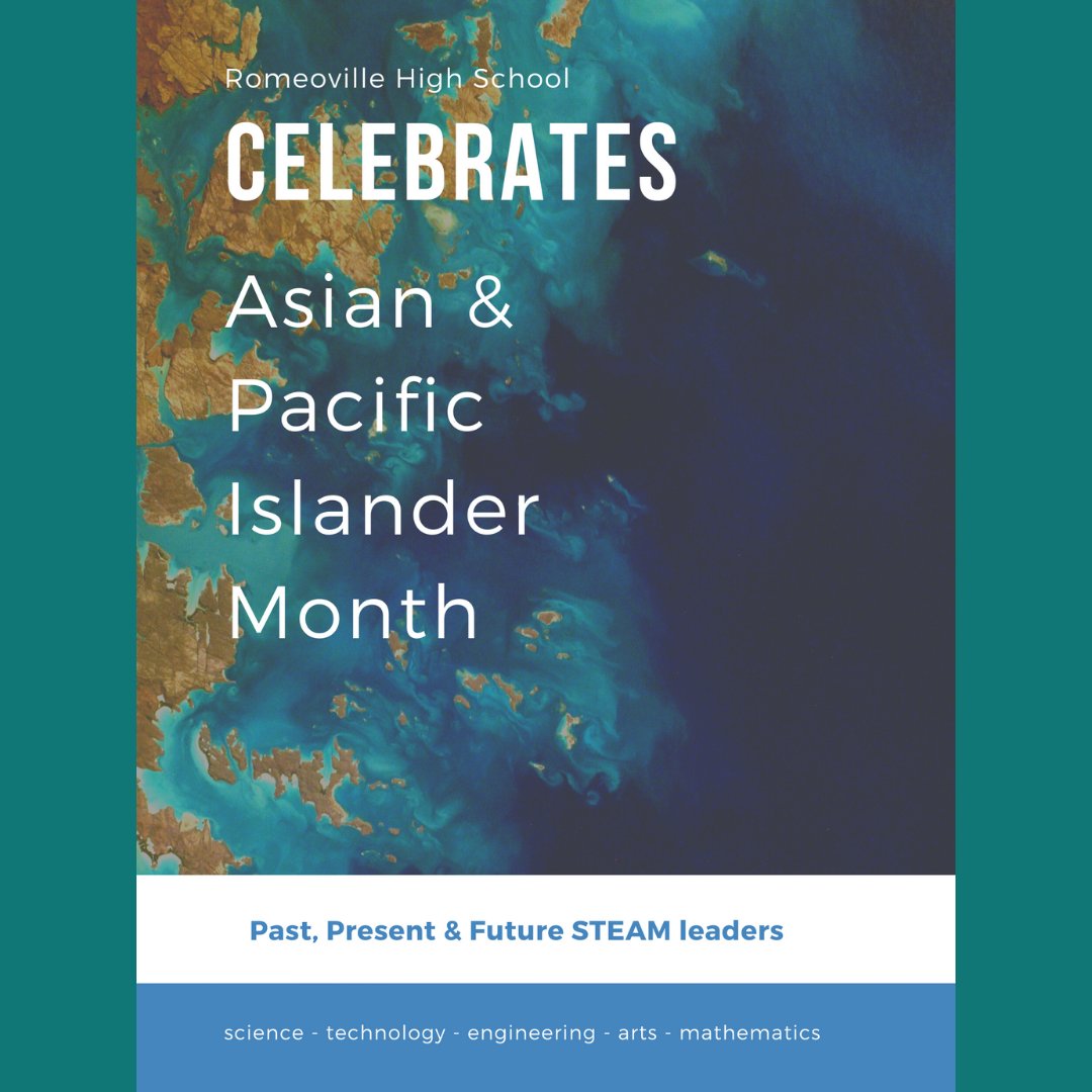 RomeoMathDept's tweet photo. May is Asian American and Pacific Islander Heritage Month! Follow us as we celebrate past, present, and future STEAM leaders.
#AAPI #STEAM #MenWhoCount #WomenWhoCount #SeeYourselfInMath https://t.co/zLpd77SQkS