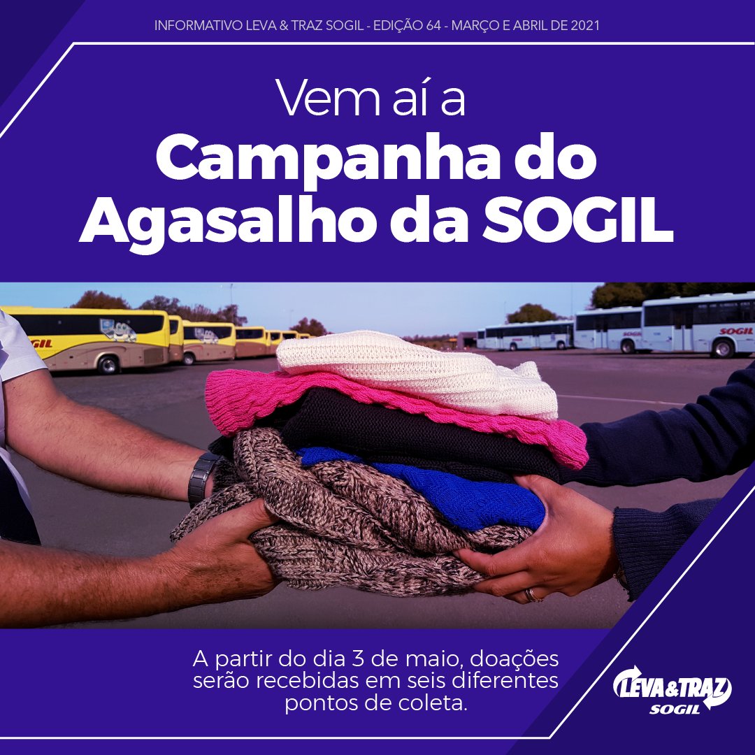 SOGIL_Oficial's tweet photo. #LevaETraz 📰 🚍
A #Edição64 do informativo da #SOGIL para o cliente já está disponível. Confira!
#Solidariedade #Conscientização #PromoSOGIL #SACSOGIL #TransportePúblico https://t.co/XXPvbGuJjG