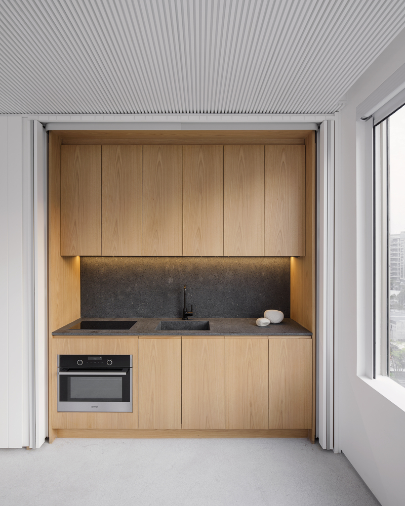 ArchDaily's tweet image. In our recent article, we explored how small spaces have forced architects to design compact, concealable kitchens that can quickly and easily be shuttered out of view. What is your go-to technique to design a hidden kitchen?
