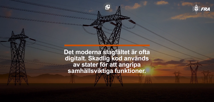 En film om TDV, <a href="/FRAdioanstalt/">FRA - Försvarets radioanstalt</a> tekniska detekterings- och varningssystem

fra.se/nyheter/nyhete…
