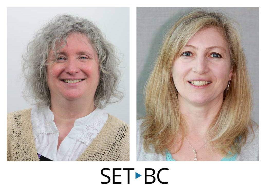 set_bc's tweet image. May is #SpeechAndHearingMonth. We wish to celebrate and thank our 2 SET-BC #SpeechLanguagePathologists, Carole Bendle &amp;amp; Elizabeth Welsh, for all that they do to support BC students, schools, and our staff at SET-BC. Thank you!  #communicationawareness @SAC_OAC #bced #inclusiveEd