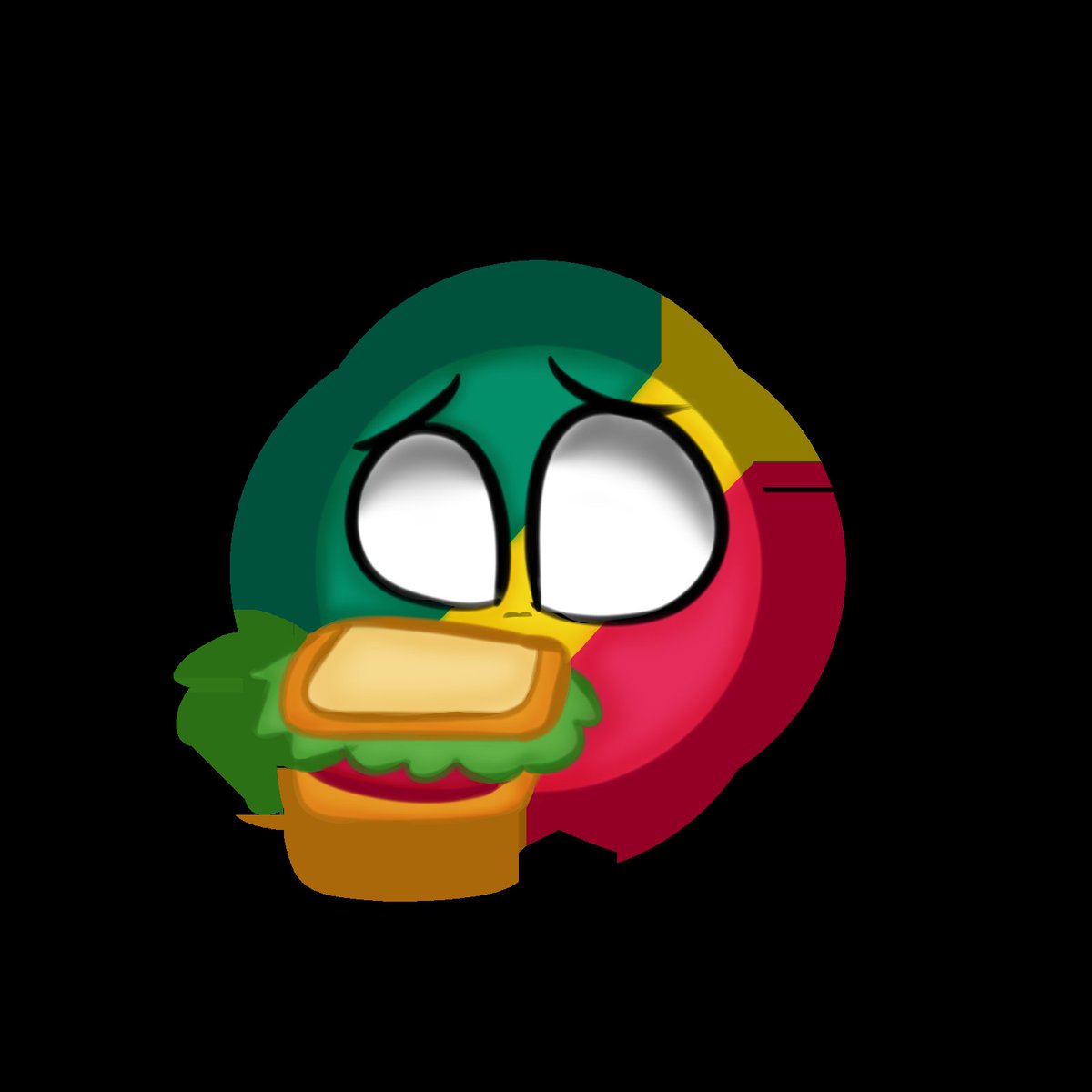 Confetti2006's tweet photo. Congo with a sandwich.
One of Congo's favourite foods is the sandwich, he loves them, he even sells them sometimes.
Congo 🇨🇬
#countryhumans
#countryhumanscongo
#congo
#sandwich
#tomatoe
#lettuce
#bread
#africa
#ibispaint
#countryballs
#countryballscongo https://t.co/Y4mf1t3v4e