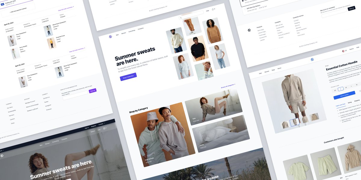 Here's a first look at some of the e-commerce components that <a href="/jamesm/">James McDonald</a> and I have been putting together for <a href="/tailwindui/">Tailwind UI</a> 👀