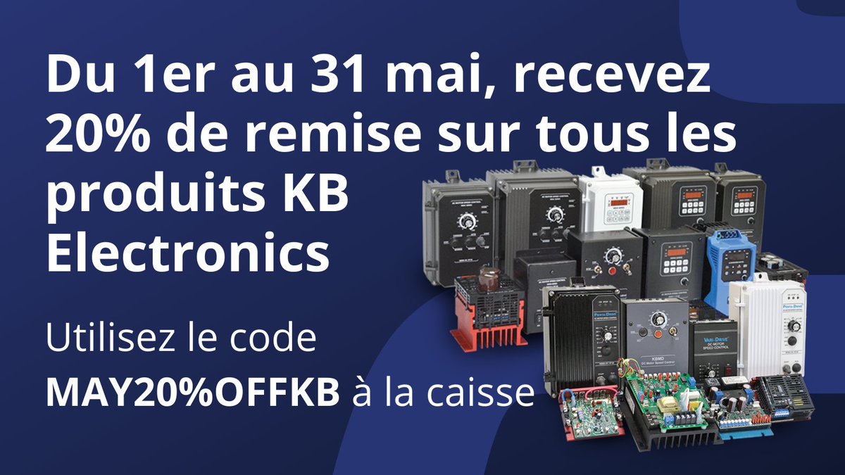 eMotorsDirect's tweet photo. Du 1er au 31 mai, recevez 20% de remise sur tous les produits KB Electronics.⁠
https://t.co/BRuoZZ5ItA
#CanadasMotorSupplier #GetMoreOutOfYourMotors #eMotorsDirect #AnytimeAnywhere #ElectricMotors #KBElectronics #VFD #drives #ACdrives #DCdrives #variablefrequencydrive #promo https://t.co/yFaqFV1Bmo