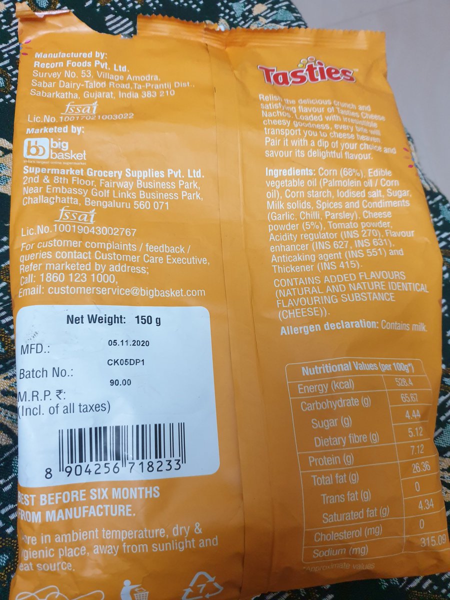 akilaskitchen's tweet photo. @bigbasket_com You have delivered a product which is nearing expiry date by tomorrow. My kid without knowing opened and ate some. When tried to return, can't select the slot. When tried calling your customer service, it says no acct balance in our phone, but we have balance. https://t.co/LG8MCOT2wi