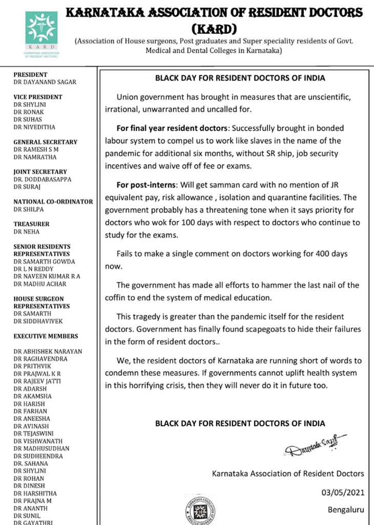 Why is the <a href="/MoHFW_INDIA/">Ministry of Health</a> silent on recruiting Ayush and homeopathic students for covid duty?Hypocrisy of unified medical system #MIXOPATHY while exempting the alternative systems from Covid duty <a href="/PMOIndia/">PMO India</a>.Putting on hold careers of thousands of #NEETPG2021 aspirants <a href="/IMAIndiaOrg/">Indian Medical Association</a>