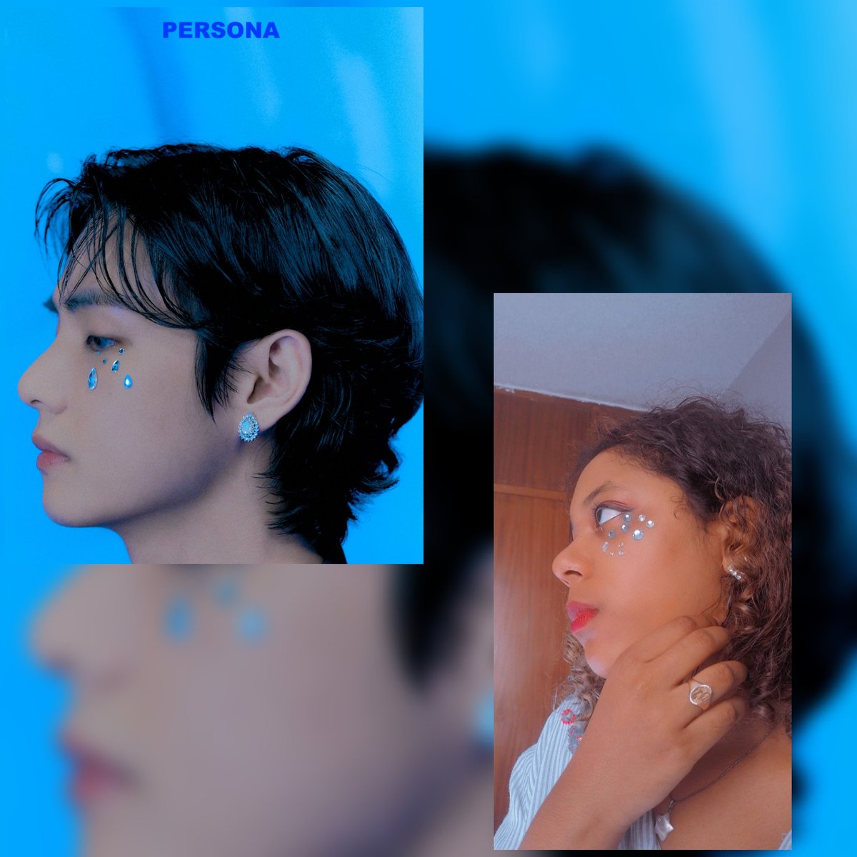 queencyjery19's tweet photo. Tried to recreate Taehyung's pic with the things I have
I like it tho 🔥🌼💜 
#ARMYSelcaDay @BTS_twt #TAEHYUNG https://t.co/9unY4VIfod