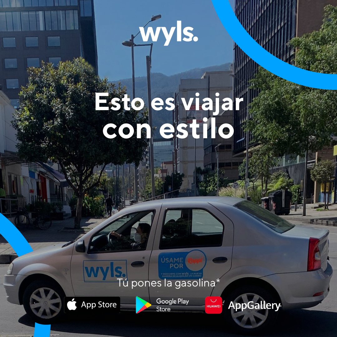 Wyls_co's tweet photo. Si estás en Bogotá y Medellín ya puedes conducir un Wyls a $100 por minuto y moverte como te gusta: más cómodo y rápido. 😎🚙

Descarga nuestra app, disponible en Play Store, App Store y Huawei Gallery   

#Wyls #App #Carro #Bogota #medellin #aventura #muévetediferente https://t.co/NzyY6S0414
