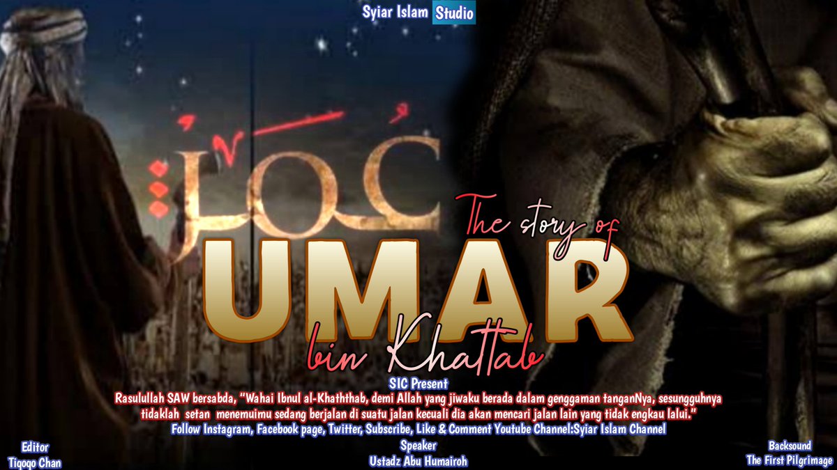 ChannelSyiar's tweet image. Kisah Kulafaur Rasyidin yang ke dua, Amirul Mukminin Umar bin Khattab

السَّلاَمُ عَلَيْكُمْ وَرَحْمَةُ اللهِ وَبَرَكَاتُهُ

Syaiton pun takut dengan beliau, sikap tegas, adil, bijaksana dan bicaranya yang keras membuat dia dijuluki Al Faruq.

youtu.be/mdwrTOUy23c
