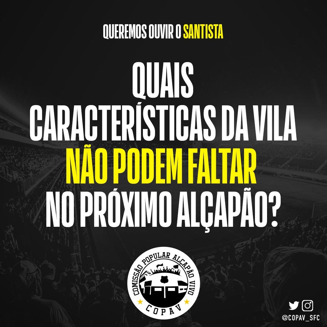 copav_sfc's tweet photo. São tantos detalhes, né?!
Quais vocês consideram essenciais para o Novo Alçapão seguir vivo?
#santosfcoficial #alcapao #vilabelmiro #copav #SantosFC https://t.co/RziBDqDf1q