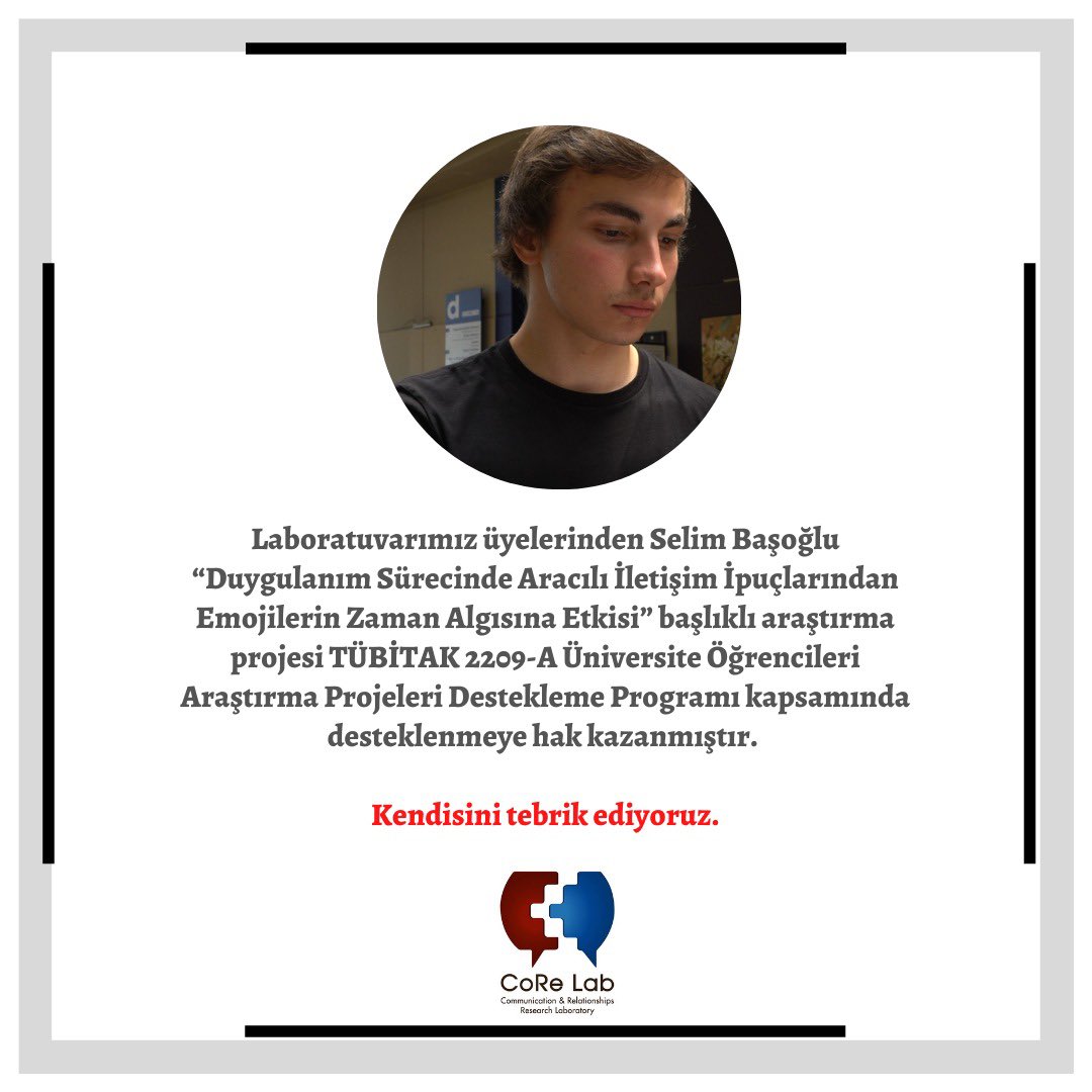 CoRe__Lab's tweet image. Tebrikler Selim Başoğlu! @khasedutr