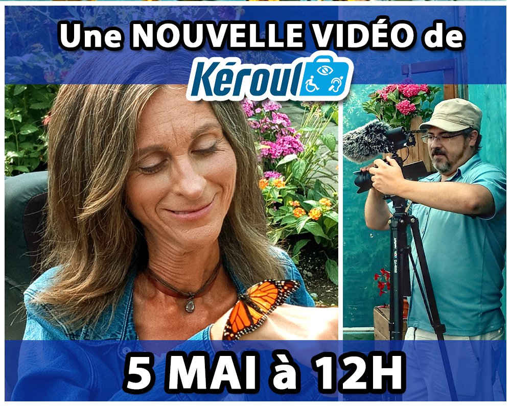 Le printemps est arrivé, nous avons envie de sortir et d'en profiter.
Kéroul vous propose des lieux accessibles à expérimenter dans une vidéo qui sortira le 5 mai à 12h.