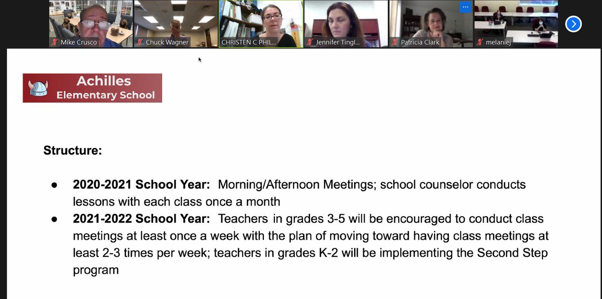 Vtss_ric's tweet photo. Gloucester elementary and secondary school DLTs met on Thursday, 4/29, to review SEL implementation progress. Schools shared their plans for expanding SEL efforts for next year. DESSA data helps guide their work. #SEL #vtssatwork https://t.co/OwAiqi9Ie4