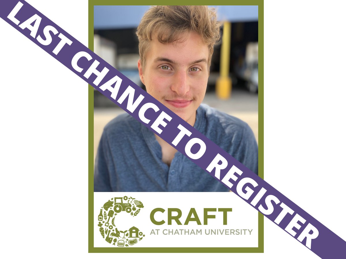 Last chance to register for the SWOT Visioning Session for Reevaluating your Food Business Model webinar tomorrow, May 4, from 11:00 AM to 12:00 PM in partnership with @CRAFTchatham. Registration will close at 8 AM tomorrow. To register, visit chatham.edu/cwe/events/det…