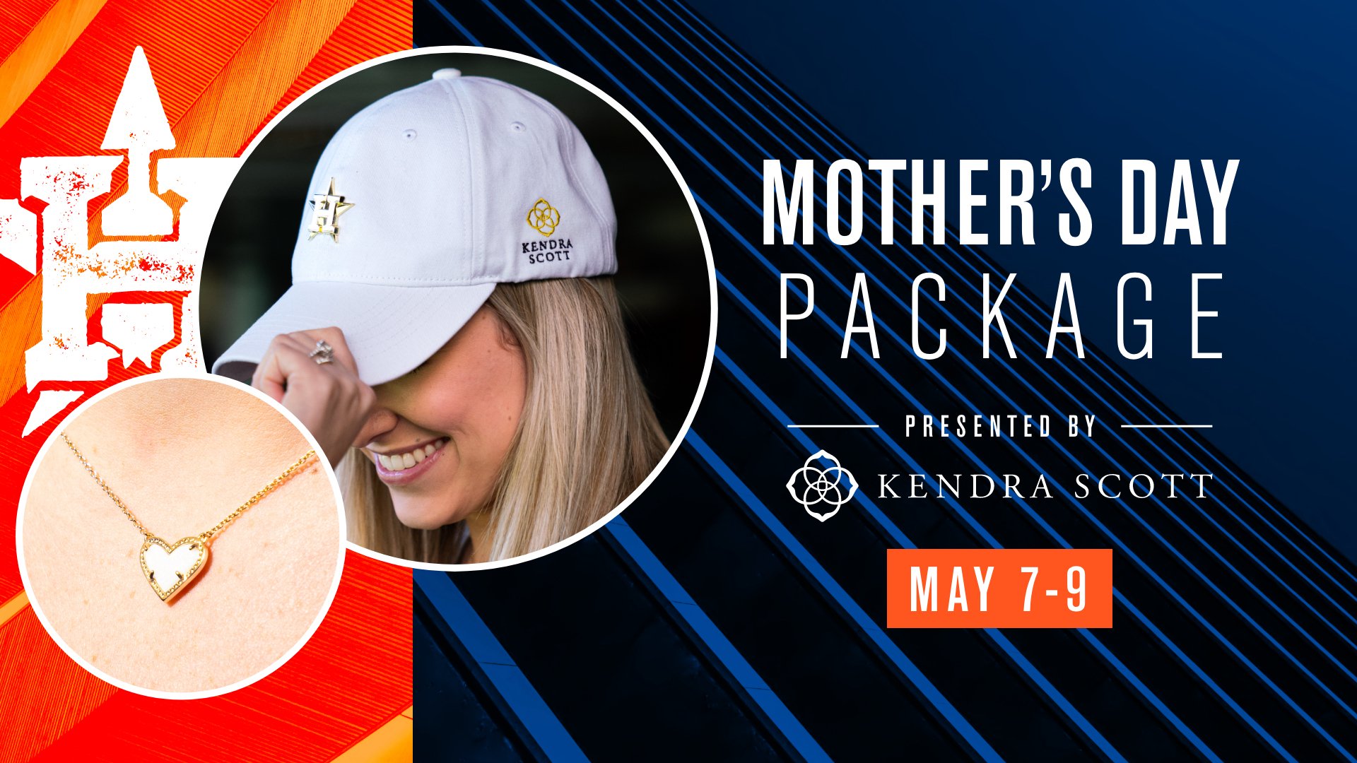 Houston Astros on X: Don't miss out on our Mother's Day package, presented  by @KendraScott! Available this weekend, you can get the special lady in  your life a Kendra Scott Necklace +