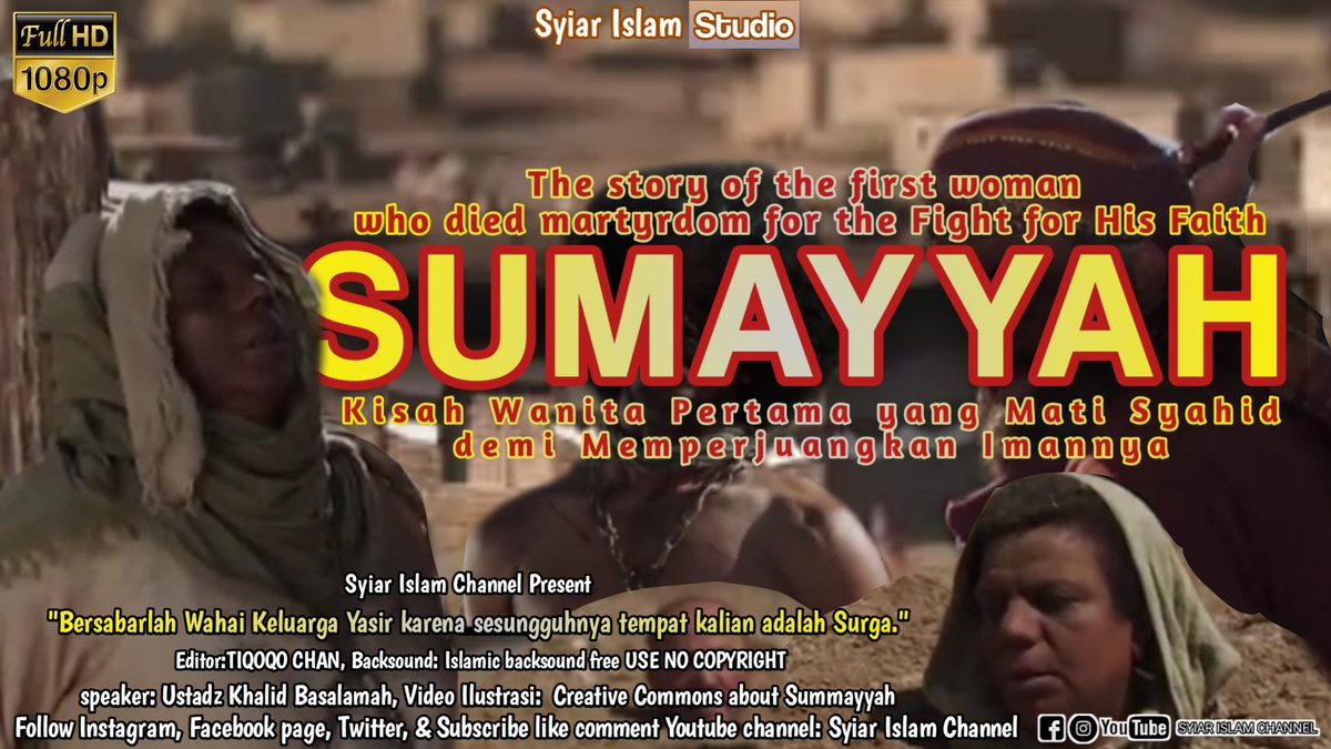 ChannelSyiar's tweet image. wanita Pertama yang Mati Syahid dalam Mempertahankan Keimanannya

 السَّلاَمُ عَلَيْكُمْ وَرَحْمَةُ اللهِ وَبَرَكَاتُهُ

Mari kita mengenal sosok wanita yang kuat dalam Mempertahankan Keimanannya untuk membela agama Rasulullah SAW.

youtu.be/4r2k8b-1E7M