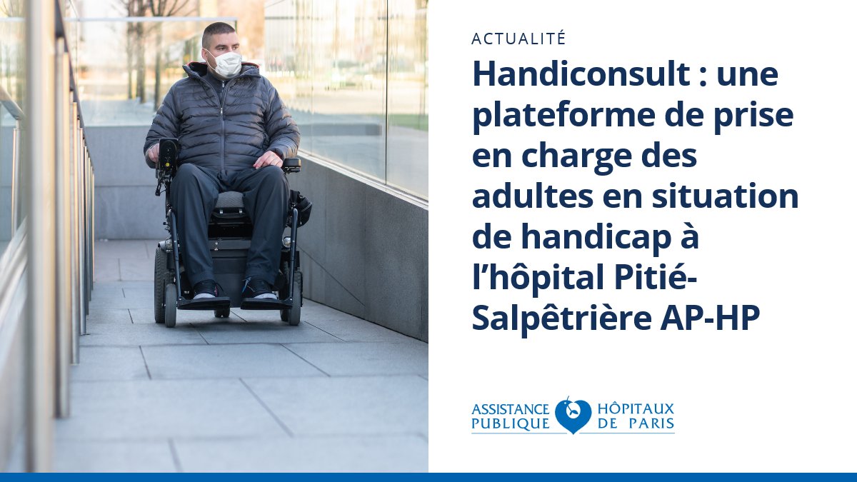 Assistance Publique – Hôpitaux de Paris (AP-HP) (@aphp) on Twitter photo Handiconsult : une plateforme de prise en charge des adultes en situation de handicap à l’<a href="/HopPitieSalpe/">Hôpital Pitié-Salpêtrière AP-HP</a> AP-HP aphp.fr/contenu/handic… Handiconsult : une plateforme de prise en charge des adultes en situation de handicap à l’<a href="/HopPitieSalpe/">Hôpital Pitié-Salpêtrière AP-HP</a> AP-HP aphp.fr/contenu/handic…