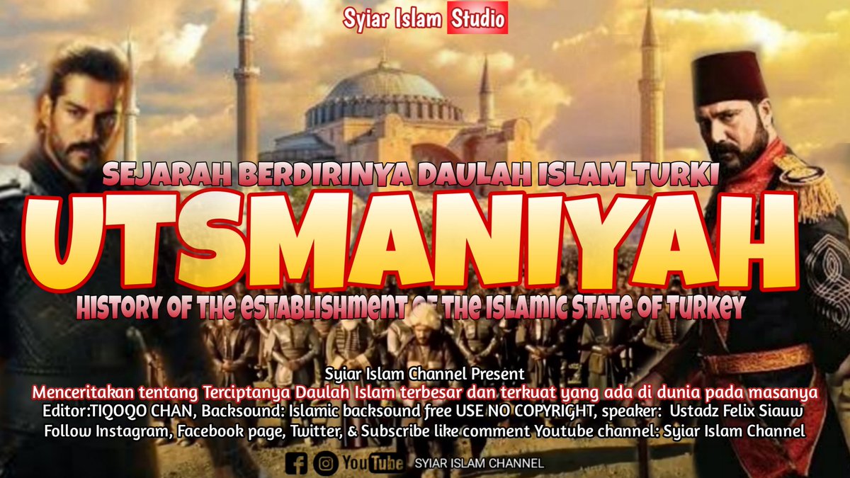 ChannelSyiar's tweet image. Sejarah Berdirinya Daulah Islam TURKI UTSMANIYAH

ا السَّلاَمُ عَلَيْكُمْ وَرَحْمَةُ اللهِ وَبَرَكَاتُهُ

 Daulah Islam terbesar dan terkuat selama didunia. Begitu Perkasanya orang Turki saat itu untuk mempertahankan dan memperluas wilayah dan ajaran Islam
youtu.be/j7pUTzWHLjY
