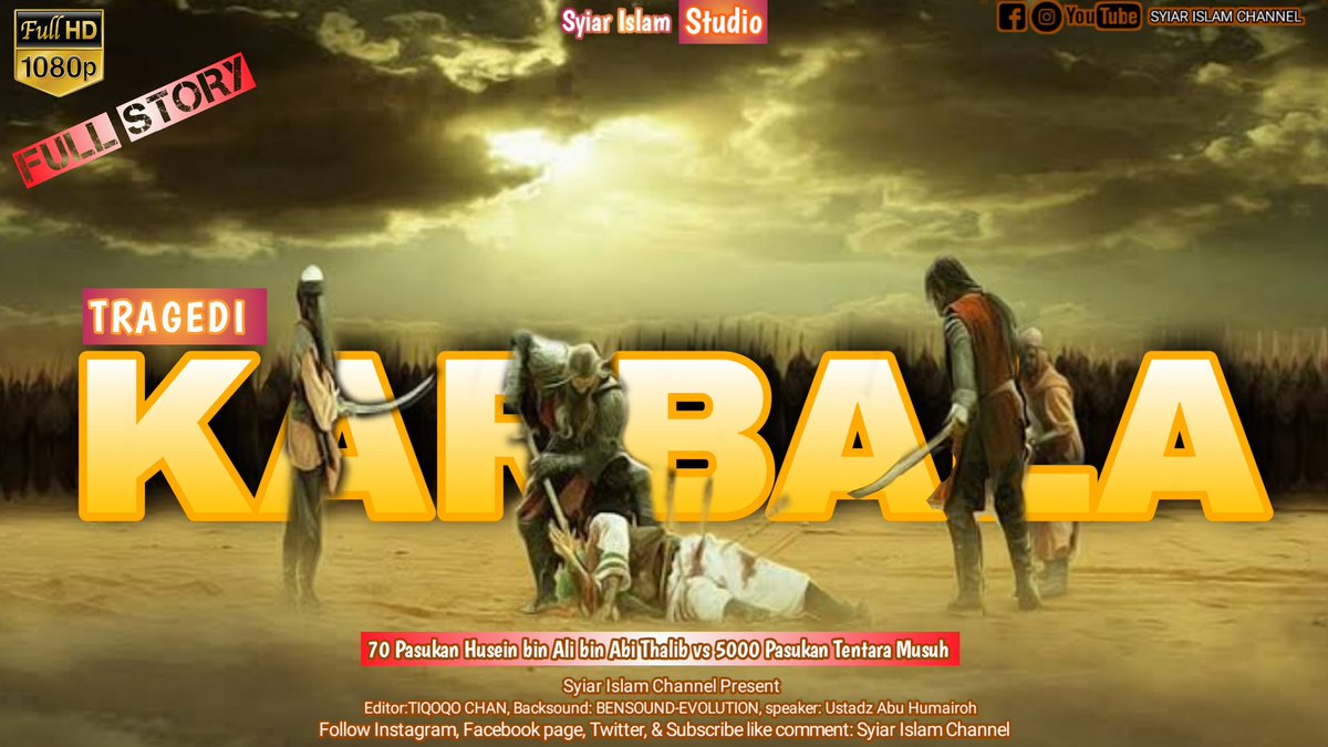 ChannelSyiar's tweet image. Kisah sedih cucu Rasulullah SAW Husein bin Ali di bunuh dan di penggal kepalanya

السَّلاَمُ عَلَيْكُمْ وَرَحْمَةُ اللهِ وَبَرَكَاتُهُ
Kisah yang menyedihkan. Bagaiamana cucu Rasulullah SAW yang disayang dan dibanggakan oleh beliau dibunuh secara kejam.
youtu.be/5u4t5_DzHTw