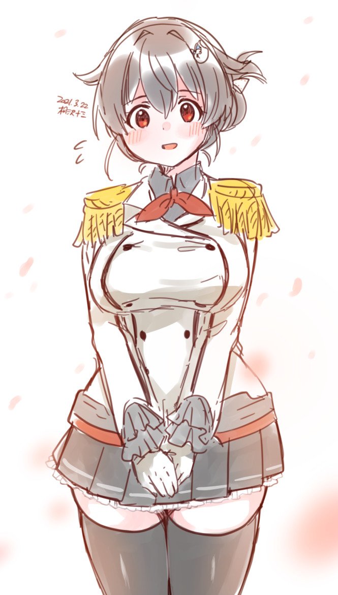 迅鯨(艦隊これくしょん) 「迅鯨ちゃん進水日おめでとう……!
初めて描いた迅鯨ちゃんと、お迎えしたときの迅鯨」|桐沢十三🐐元構造解析全7巻発売中🐹のイラスト