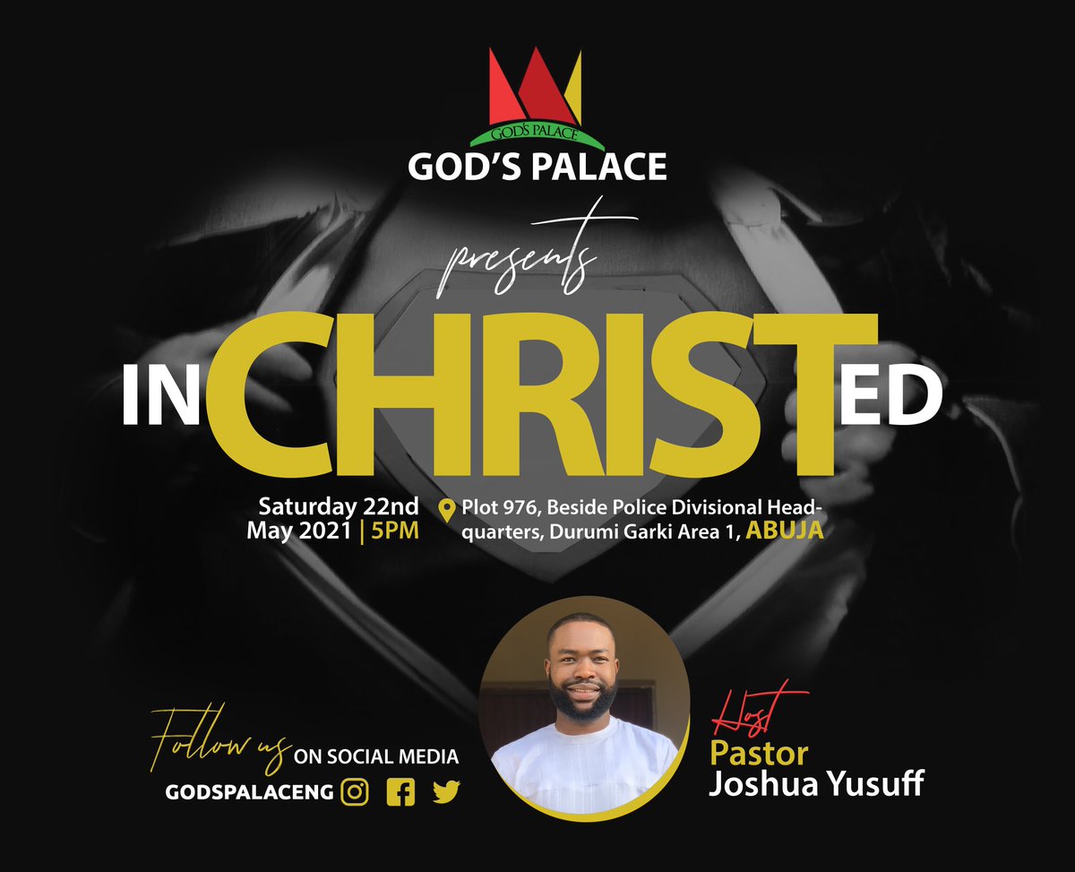 joshua_yusuff's tweet photo. It's that time of the year again, 

We look forward to a great time of fellowship in the word.

The things of the Spirit will be given full expression. 

Jesus is glorified ALWAYS! 
Pray for us. 

#inCHRISTed #inCHRISTed 
#inCHRISTed2021 https://t.co/mxeLYgzKtN