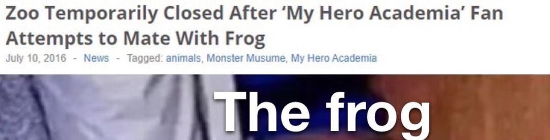 🛡: if you think the RWBYverse is bad atleast we didn’t get a zoo temporarily closed cause someone decided to try to screw a frog like someone in the MHAverse apparently did...