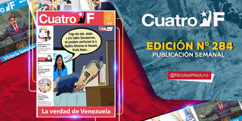 La edición N° 284 del semanario @CuatroFWeb viene muy nutrida, recoge temas importantes en materia nacional e internacional, una información que todo nuestro Pueblo debe conocer. ¡Vamos a Difundirla! ==> bit.ly/3xDLxii