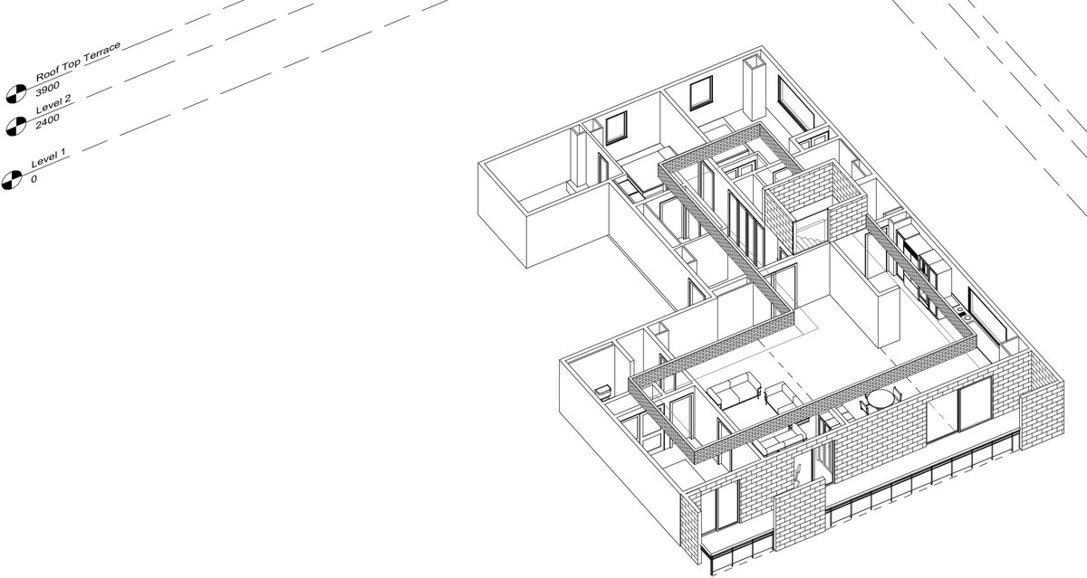 housephotouk's tweet photo. Just finished modelling a penthouse flat in Chelsea complete with roof top terrace! Roof and floor taken out for a better view. https://t.co/45jtshxkqc