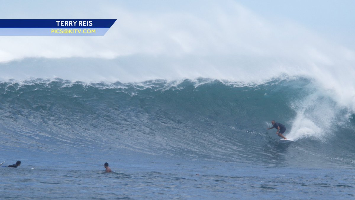 Surf was up this weekend. Take a look at some of the island pics sent in, from this out of season NW swell. Be sure to get the latest forecast of our waves and weather on KITV Island News.