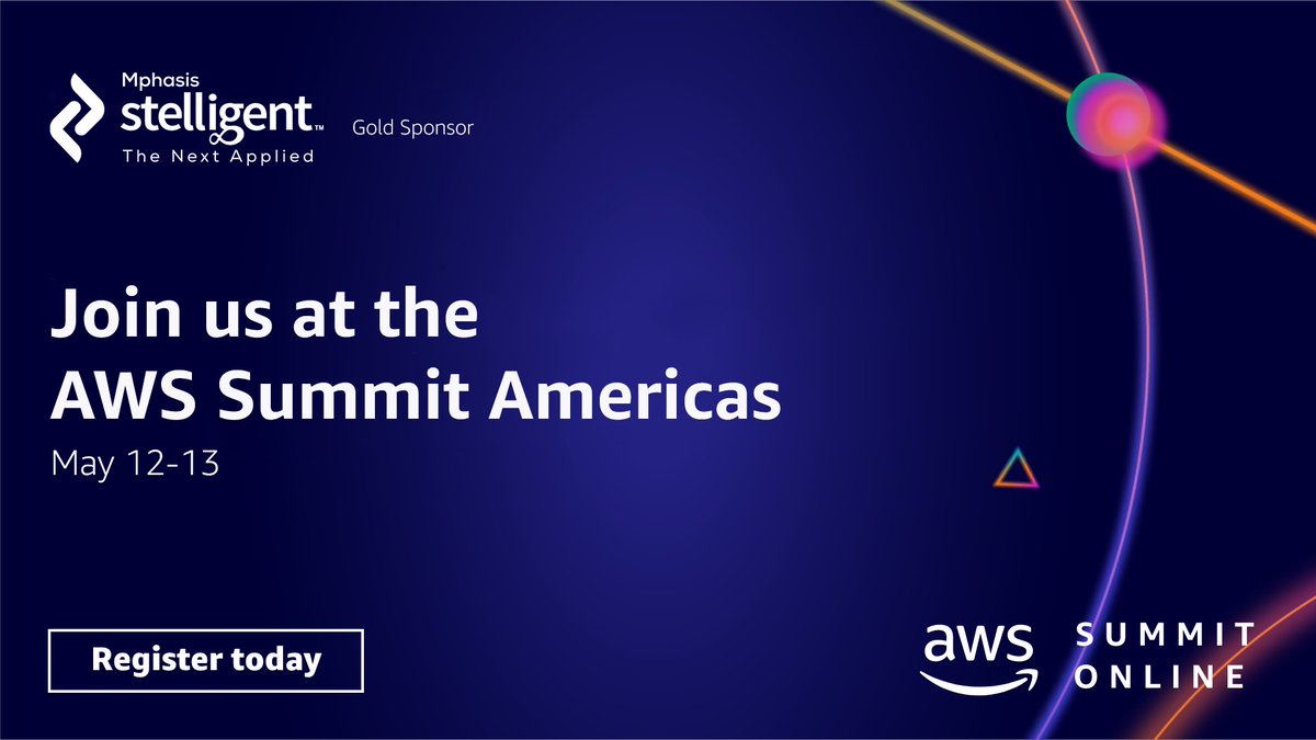 Excited to sponsor #AWSSummit! Make sure you register and stop by our virtual booth to learn more about our ML and DevOps offerings. See you there! #AWSSummit #AutomateEverything <a href="/AWS_Partners/">AWS Partner Network</a> amzn.to/3eeq6gc