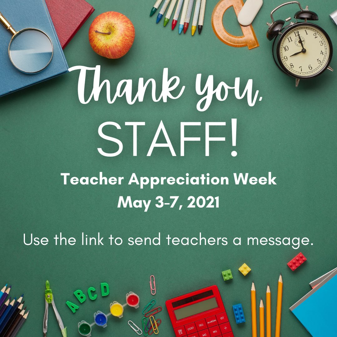 Rogers_Mustangs's tweet photo. Happy Teacher/Staff Appreciation Week! Thank you Teachers for supporting our students every single day! Students, Staff, Families, you can leave an encouraging message to our Rogers Staff: https://t.co/qFXpvFR2W4 https://t.co/IB4RUYOvzs