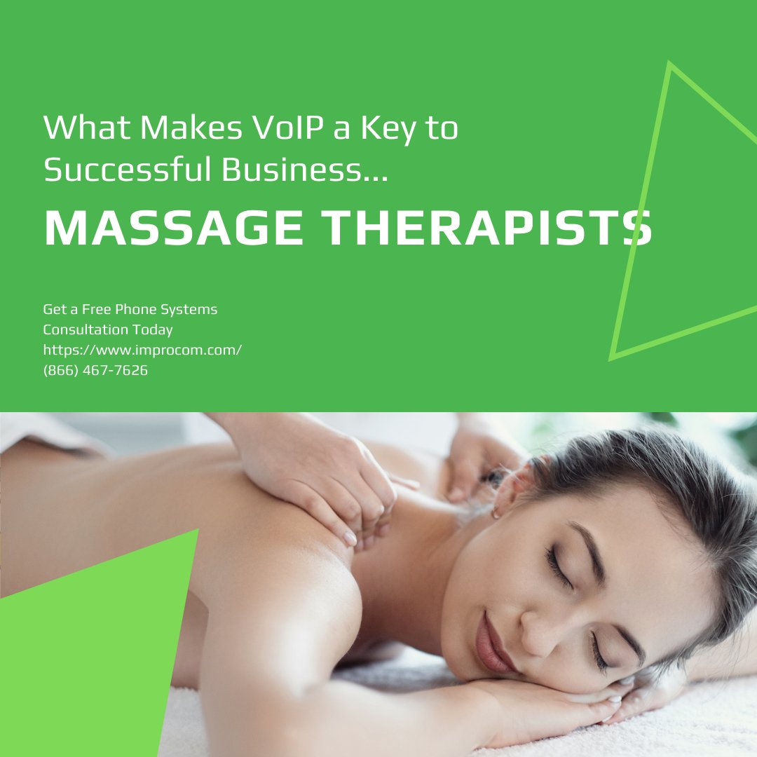 JerrySmolyak's tweet photo. #Improcom can help design a telephone system for your #MassageTherapist Company that makes communication with your clients seamless. #VoIP transforms calls into a digital signal, converting it to a standard telephone signal to reach a non-VoIP number. Call 1-(866)-512-5155! https://t.co/VQOEyBmZ8F