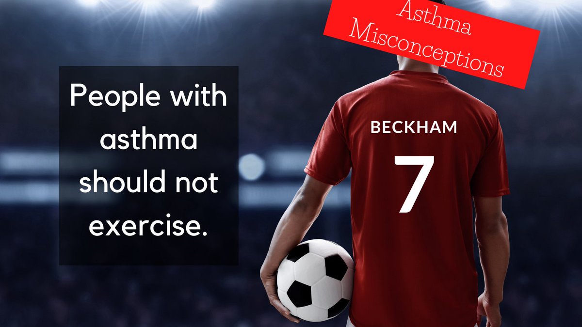 AsthmaCanada's tweet photo. When asthma is well controlled, people with asthma are able to exercise and even perform top sport. Just ask David Beckham! Don't let asthma stop you from enjoying physical activity.
#WorldAsthmaDay #WorldAsthmaDay2021 #WAD2021 #AsthmaMisconceptions https://t.co/BK2brMta86