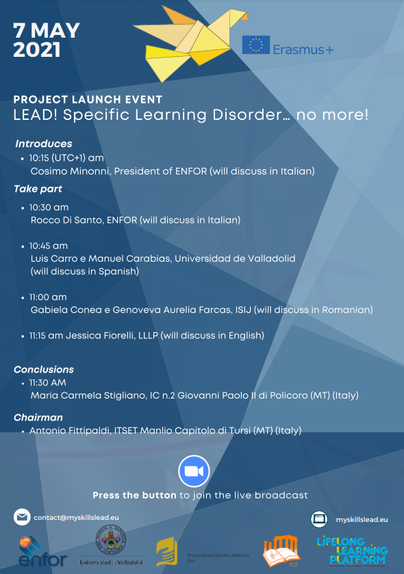 lllplatform's tweet photo. Join us on May 7th for the project launch event of LEAD! 🙋‍♀️🙋‍♂️

Together, we will explore social inclusion in school education, all the while lowering early-school leaving by equipping students with the right competences 🎒

Join 👉 https://t.co/mHgd30WGtn https://t.co/TxsKrrXPxp