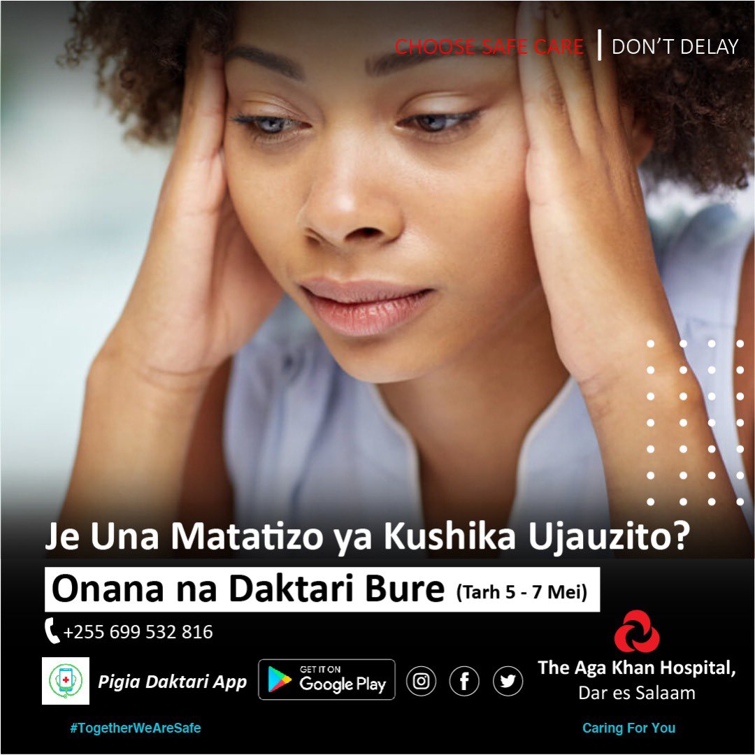 akhstanzania's tweet photo. Are you having difficulty conceiving? Are you unsure what the problem is? Come for a free consultation with our doctors from 5th to 7th May to help you find a solution #freehealthcheck #pregnancy #tryingtoconceive #conceivebaby #gynecology #maternalhealth #tanzania #hospital https://t.co/9vHQUgJh42