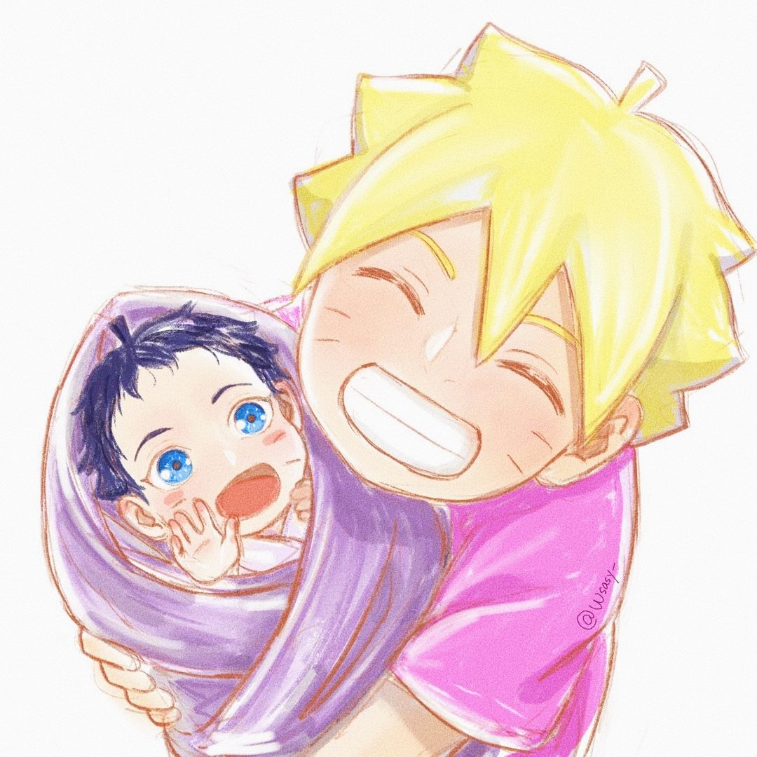 Déborart 🎨✨ on X: Amei! 😂 Naruto e seus filhos! ❤ #Boruto
