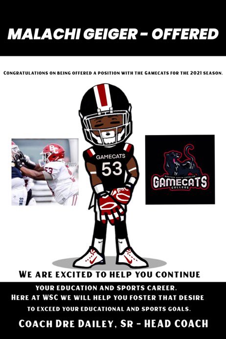 blessed to receive another offer from @wscgamecats 🐈‍⬛🖤❤️🤍