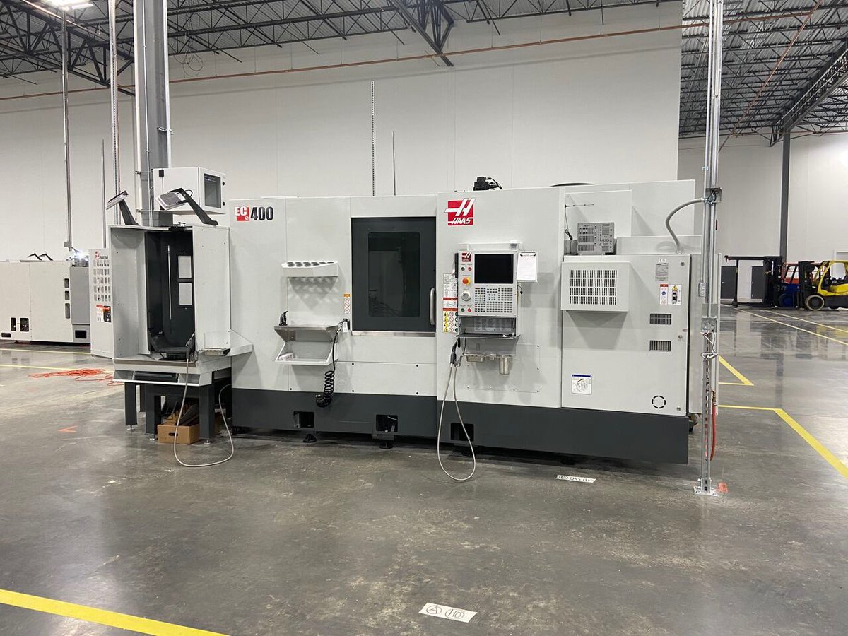 ArpacGroup's tweet photo. Things continue to progress at the Wood Dale facility, our machining center is up and running. A sew head family part was the first to be manufactured at nVenia. This part was created using a Haas EC 400 - horizontal CNC Mill. What an achievement! https://t.co/wz8NyahjXg