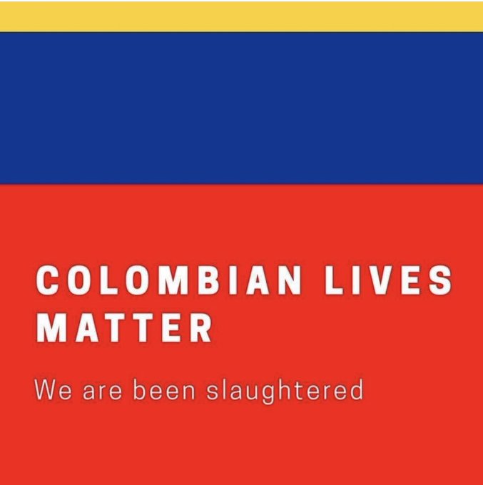 Hey guys, you may not be aware of the situation in Colombia right now but people are being slaughtered