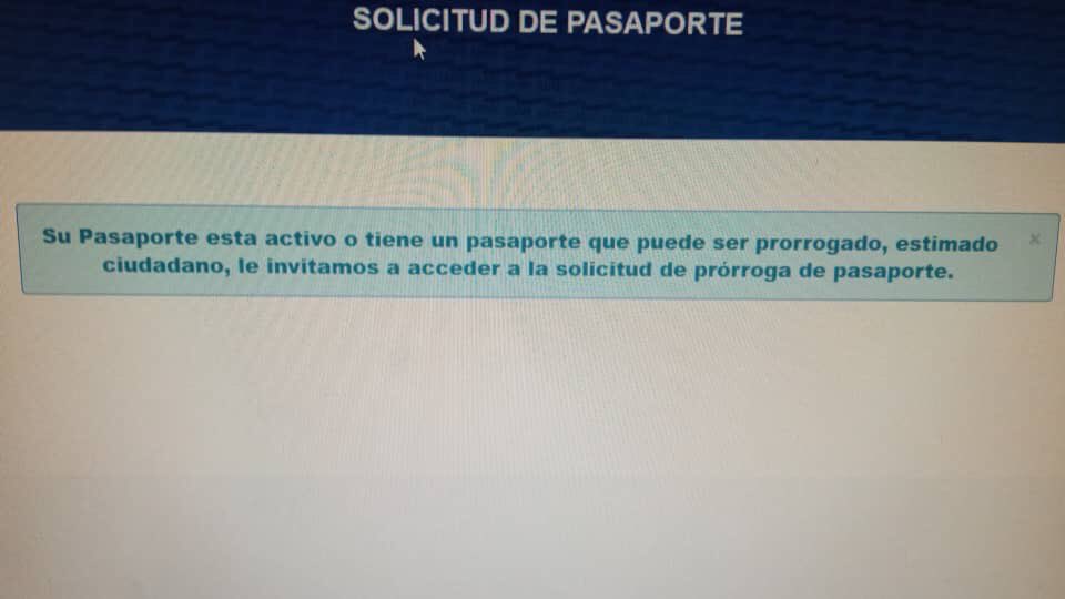 corinacdesosa's tweet photo. @VenezuelaSaime estimado Sr Vizcaíno tengo un pasaporte del 2015 me dice no puedo optar por prórroga y no puedo sacar libreta nueva xq me dice que debo optar a prórroga Ayuda! Necesito viajar por asunto familiar https://t.co/72xQBF2FY9