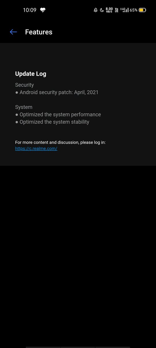 TechKard's tweet image. Just receive Software update in my #realme6

Android secuarity patch April 2021

Still waiting for #realmeUI2.0