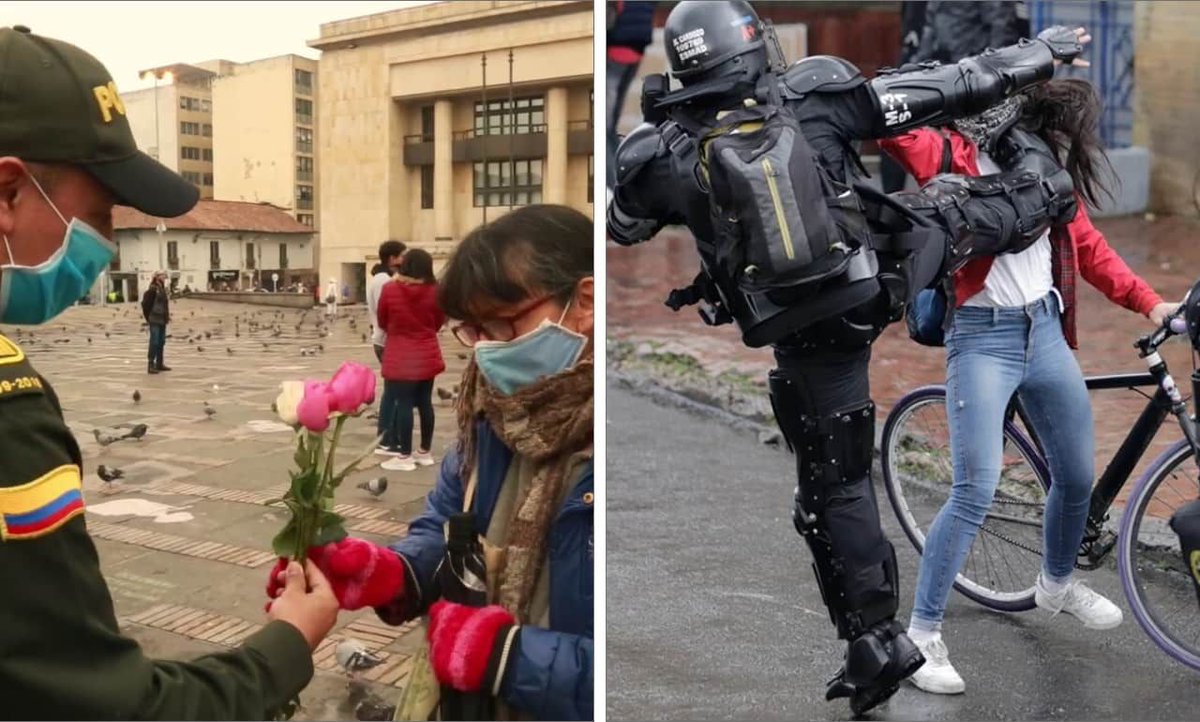 Estamos hartas de las instituciones que un día dan flores y al otro dan patadas en el rostro -> bit.ly/3cavZJ6 #ColombiaEnAlertaRoja