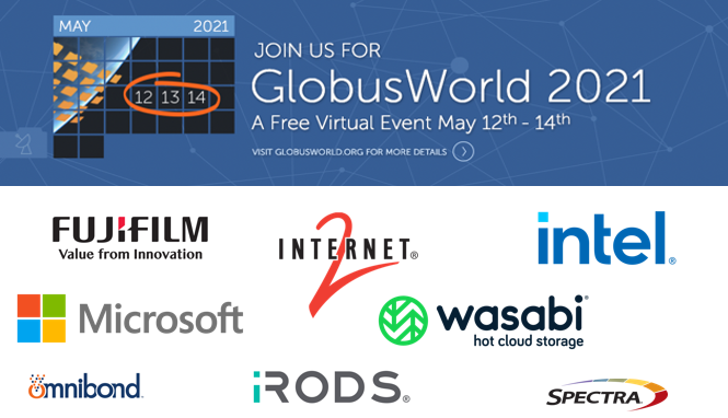 globus's tweet image. GlobusWorld is a week away! See this year&apos;s exciting program and sign up today to get your link to join.
Program details: globusworld.org/conf/program 
To register:  globusworld.org/conf/register
#GlobusWorld @NIHDataScience @jgi @UCF @ESnet